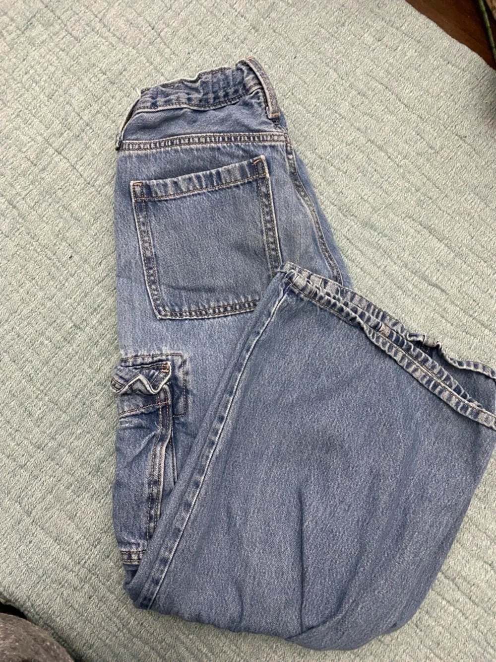 Girls size 12 Two Pairs- Old Navy Light Blue Relaxed Cargo Jeans Art Class Cargo